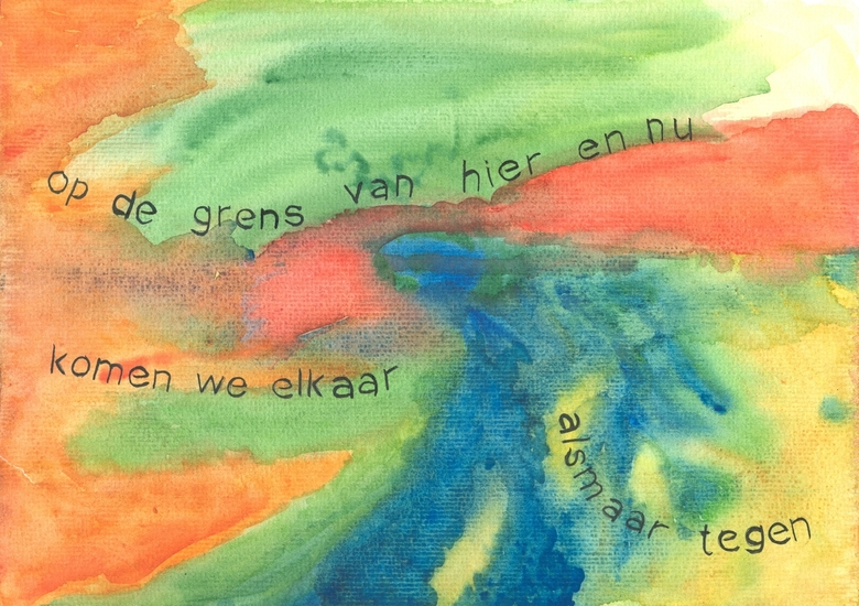 op de grens