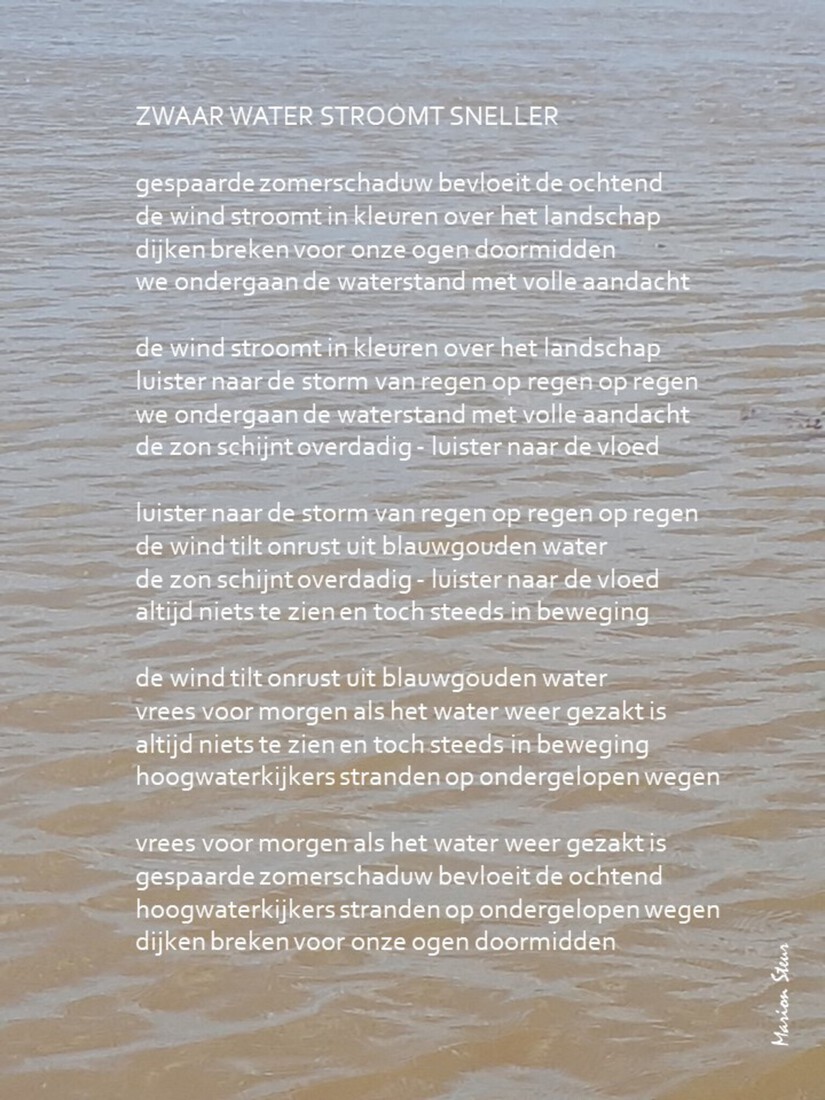 ZWAAR WATER STROOMT SNELLER