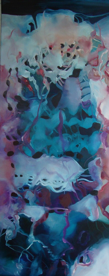 onderwater in blauw