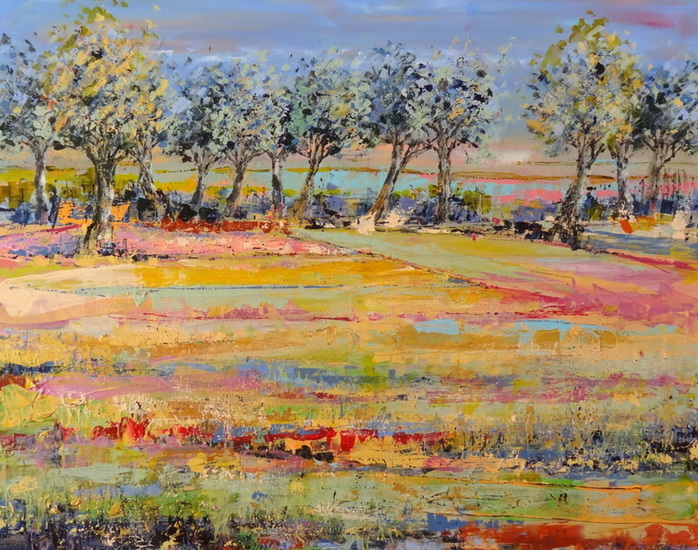 Blue trees on the horizon - (sold)