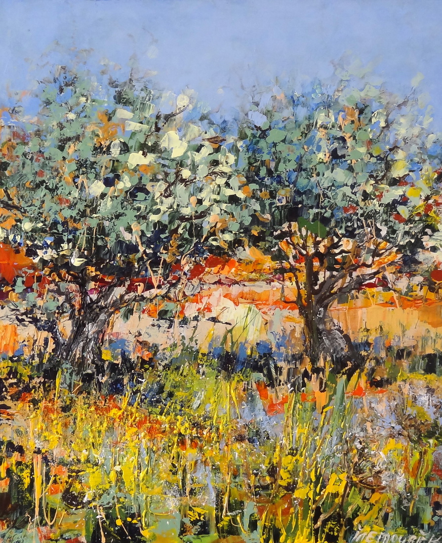 Wild flowers near the olive trees - 1