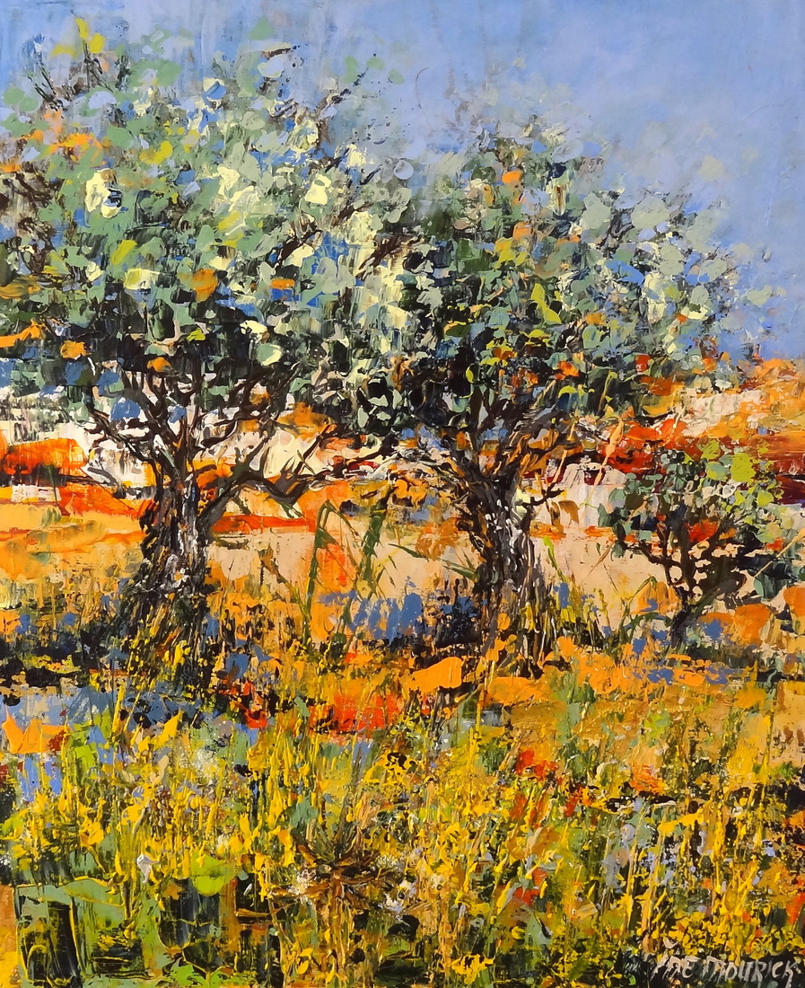 Wild flowers near the olive trees - 2 (Sold)