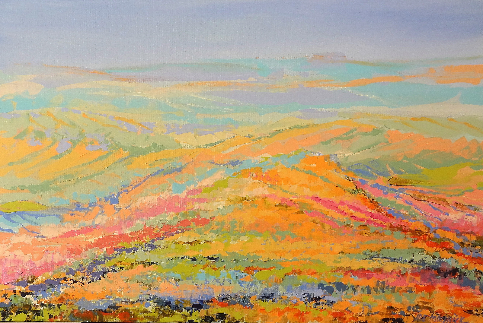 Multicolored mountain