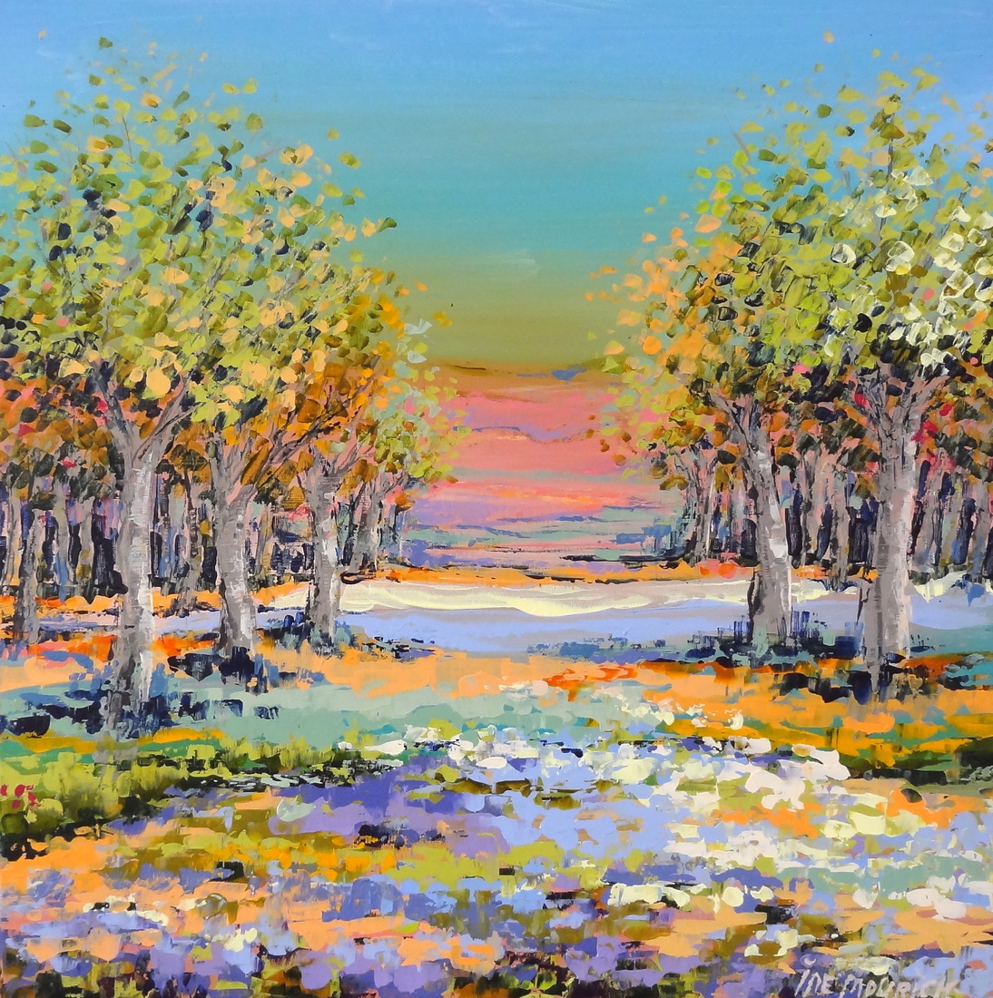 Fields of wild flowers