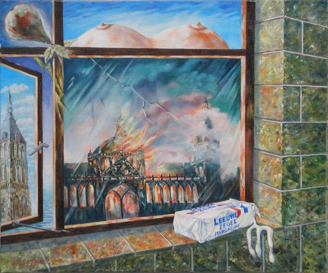 Wereldkerk in brand.