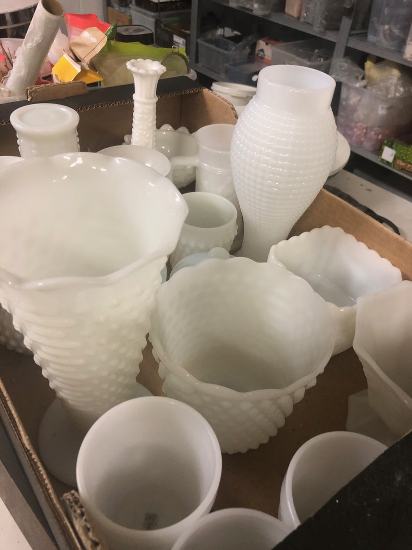 opaline melkglas vintage