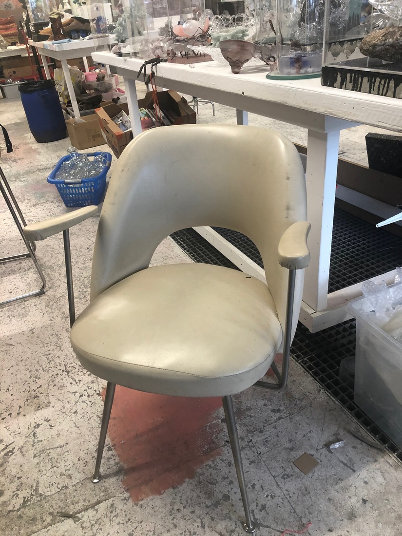 5 vintage stoelen skai gebruikt
