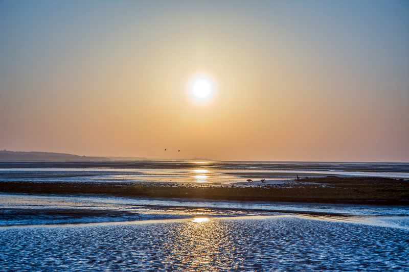Zonsopkomst boven het Wad