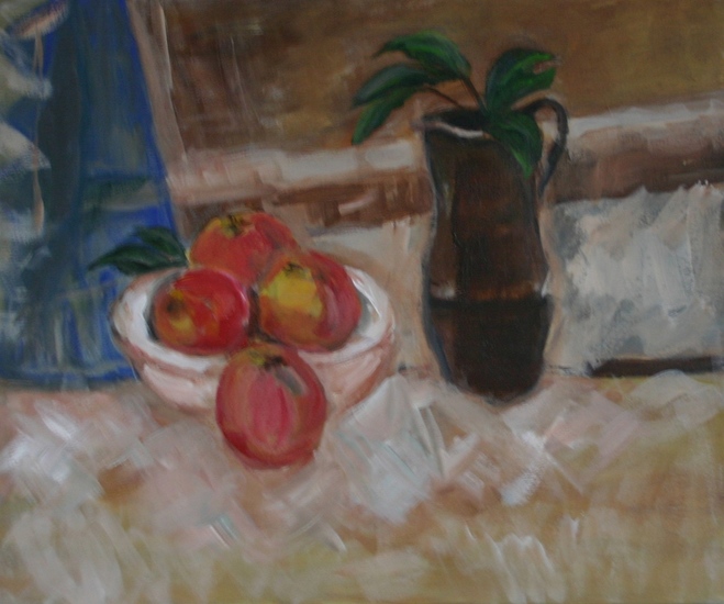stilleven met appels