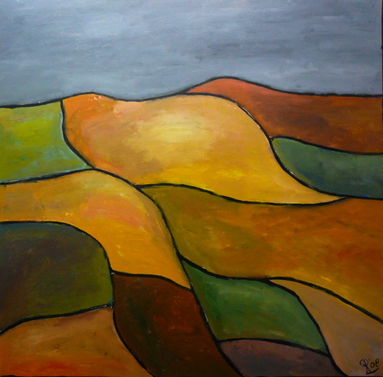 Lichtend landschap I
