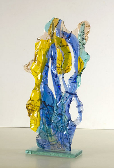 'Passage' - glass fusing sculpture