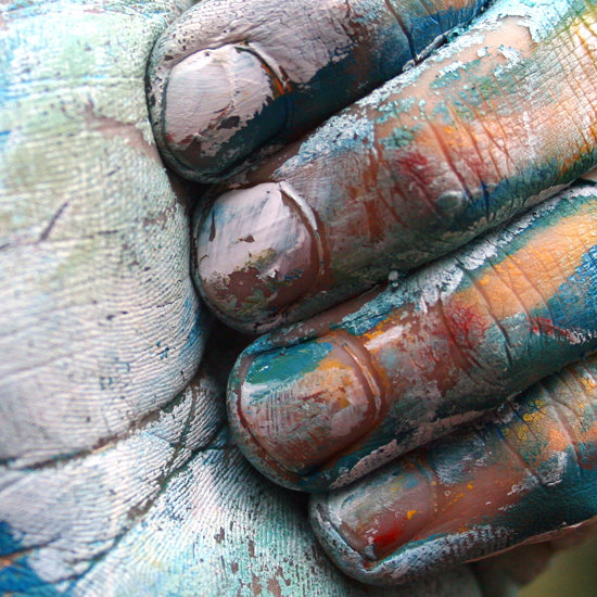 Wet painting - white