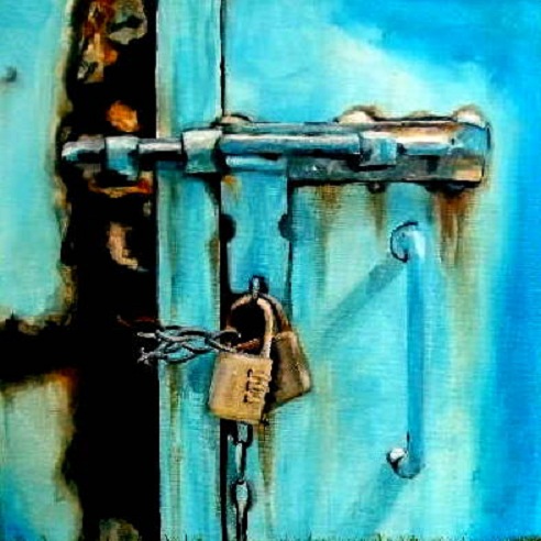 gesloten blauw