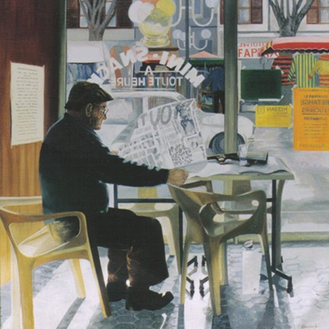 Cafe in Salerne , Zuid Frankrijk