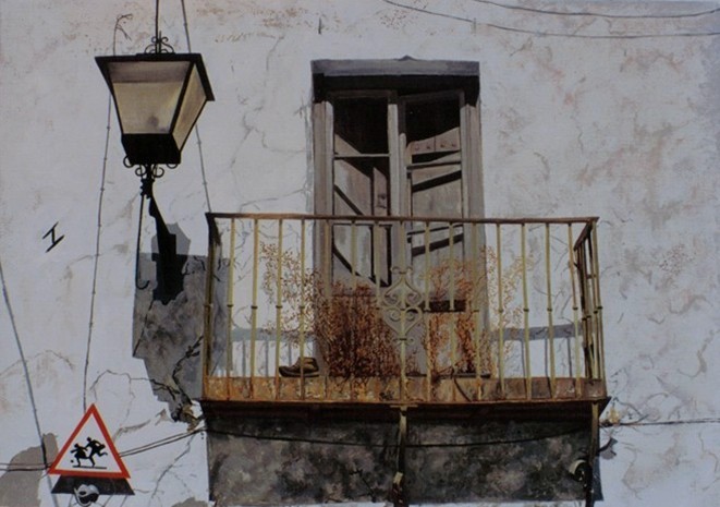 Oud balcon