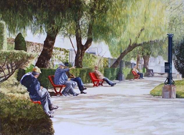 Een park in Evora