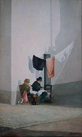 Twee vrouwen in de prille voorjaarszon #98