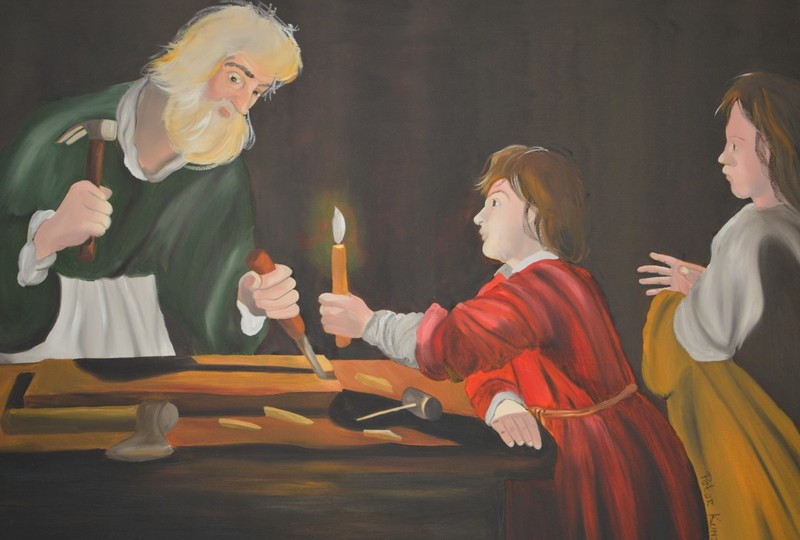 Jezus in de werkplaats van Jozef