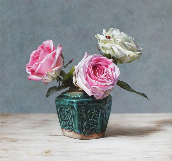 Stilleven met rozen