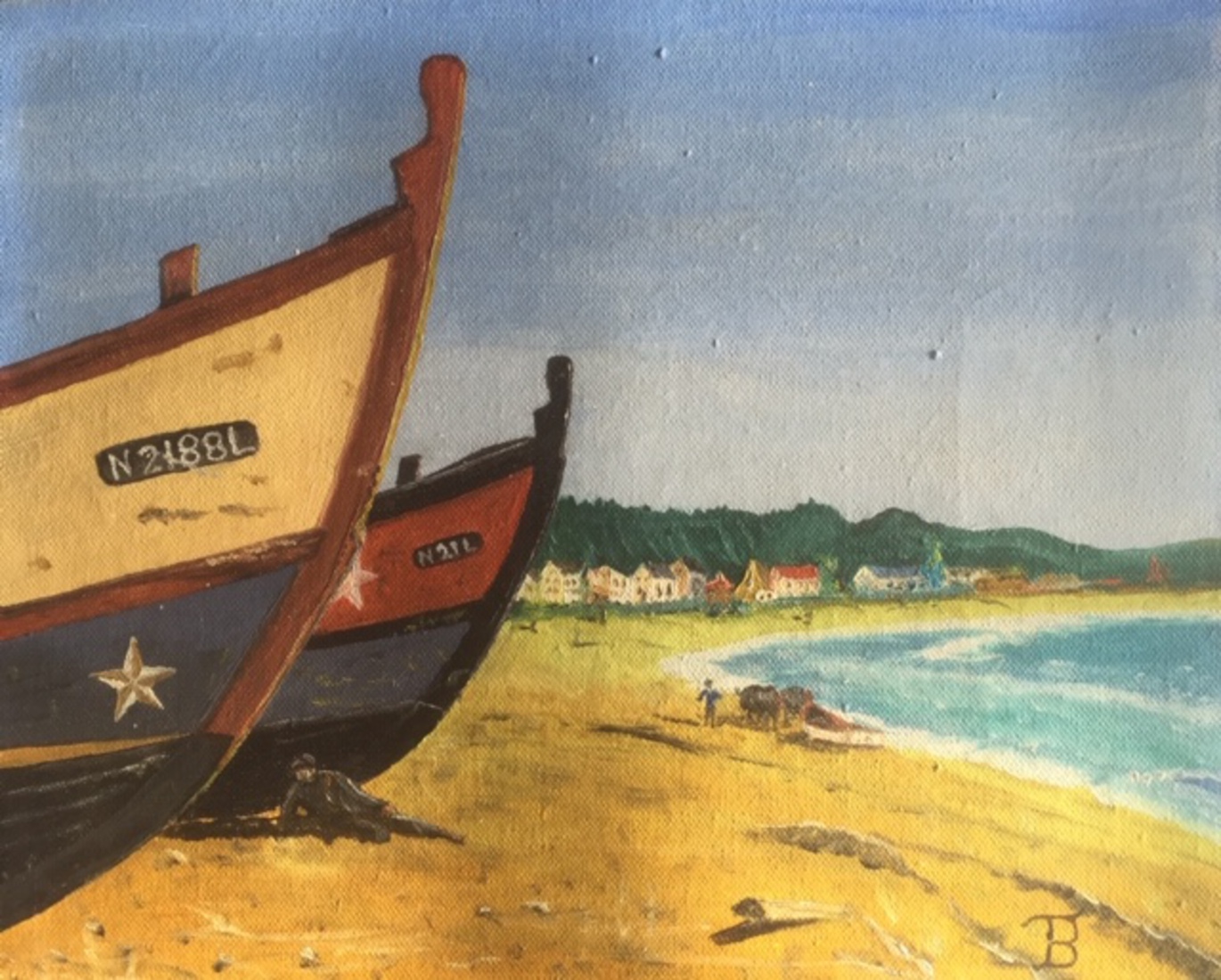Boten in de baai