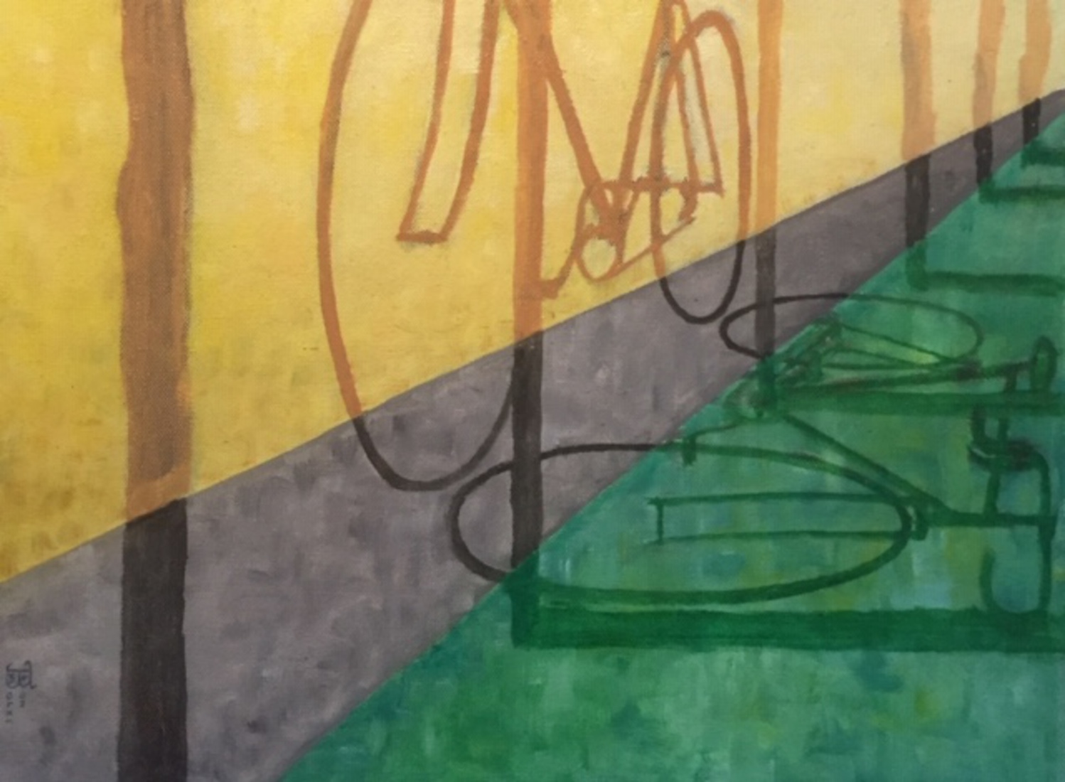 Fietsen als de schaduw