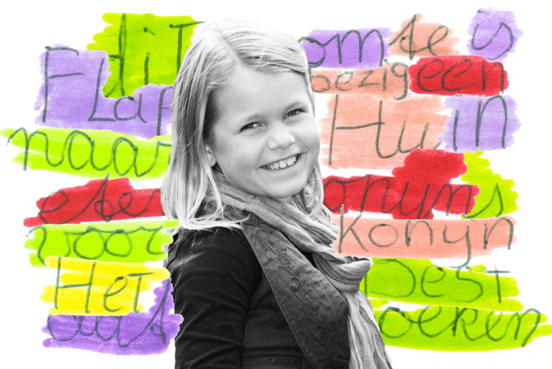 portretfoto net kindertekening 2A