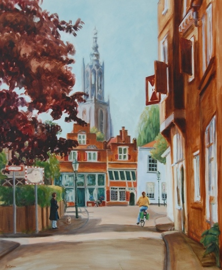 Havik met Lieve Vrouwetoren