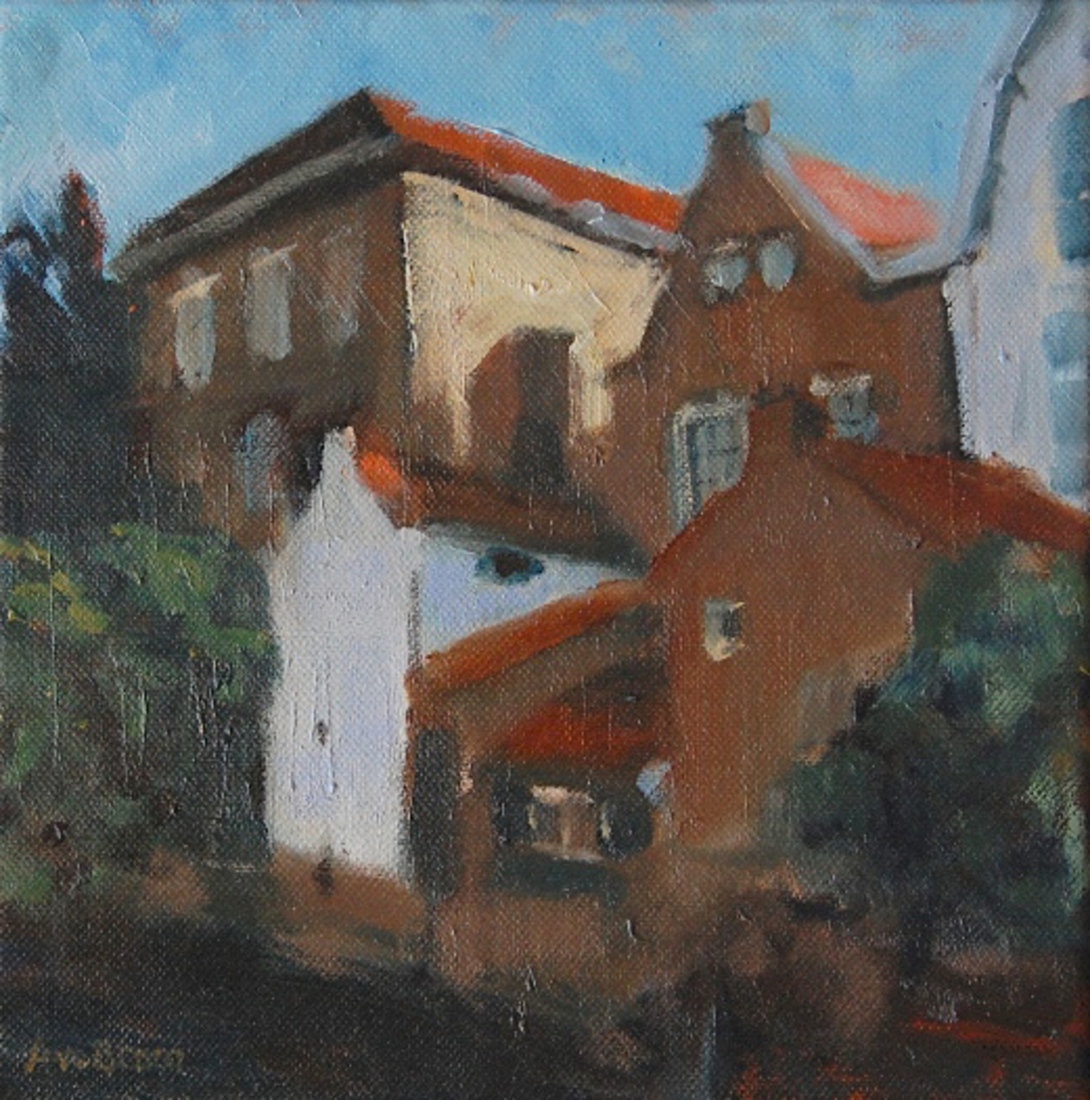 Langegracht, achterzijde Krommestraat