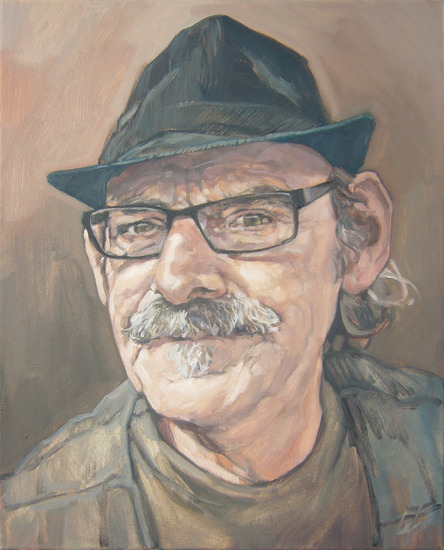 Portret van man en hoed