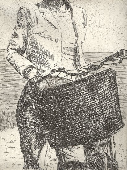 shopping basket and bicycle, Iceland
