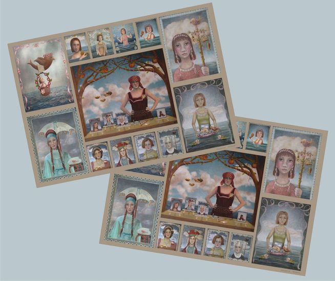 Geplastificeerde papieren placemats