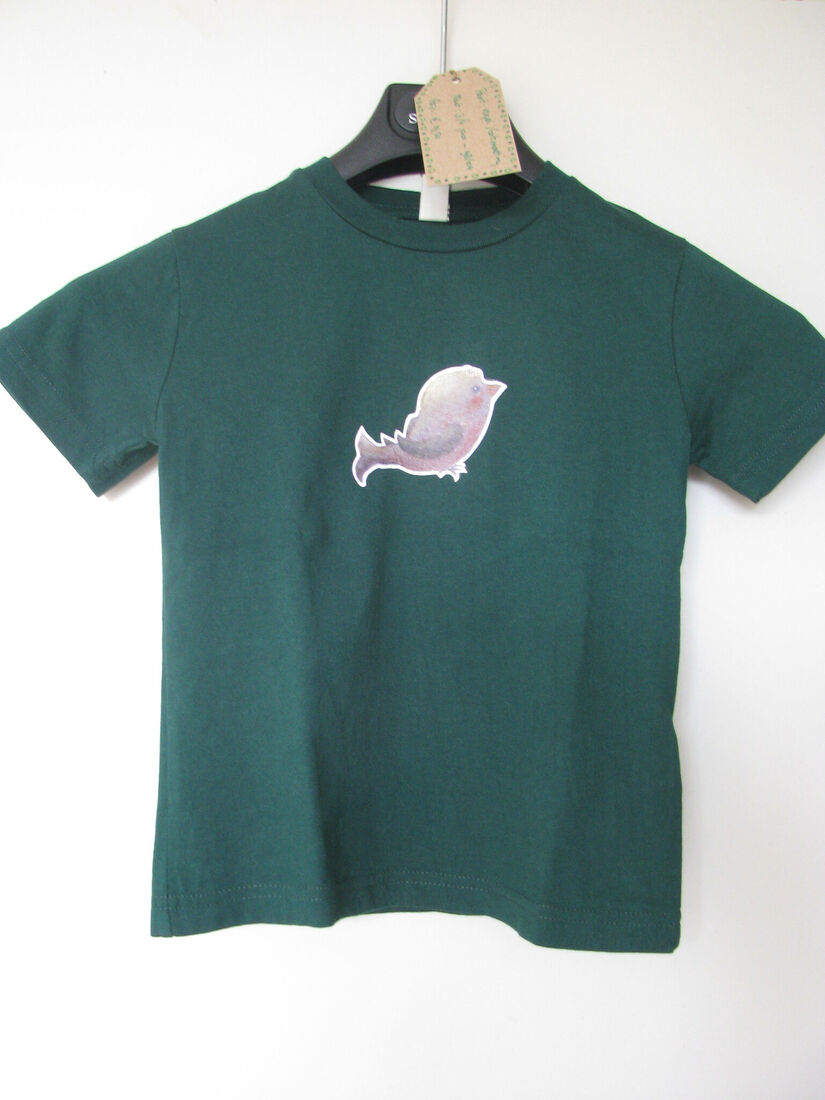 kinder T-shirt, flessengroen