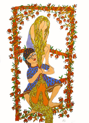 knitting woman