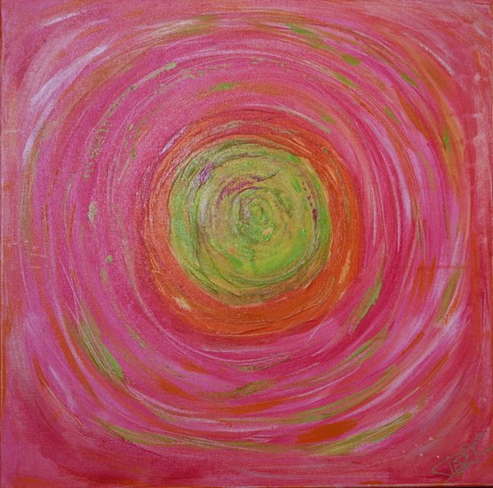 Inner circle in pink