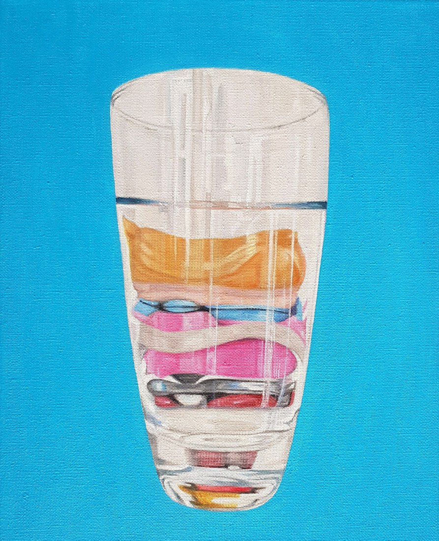 Reflection in blue
