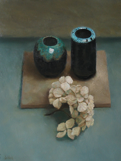 potjes met hortensia
