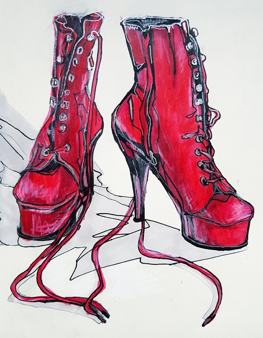 Red boots