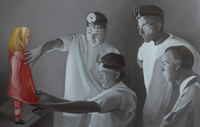 The experiment in red