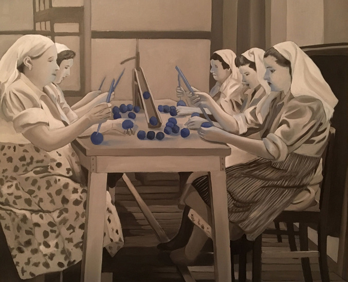 De blauwe sinaasappelen