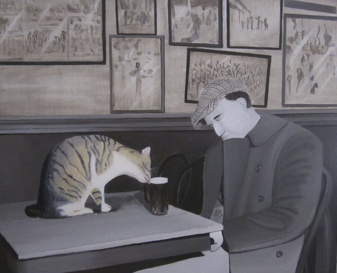 Le chat et le buveur
