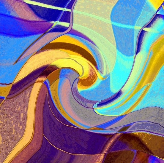 Lijnenspel abstract paars