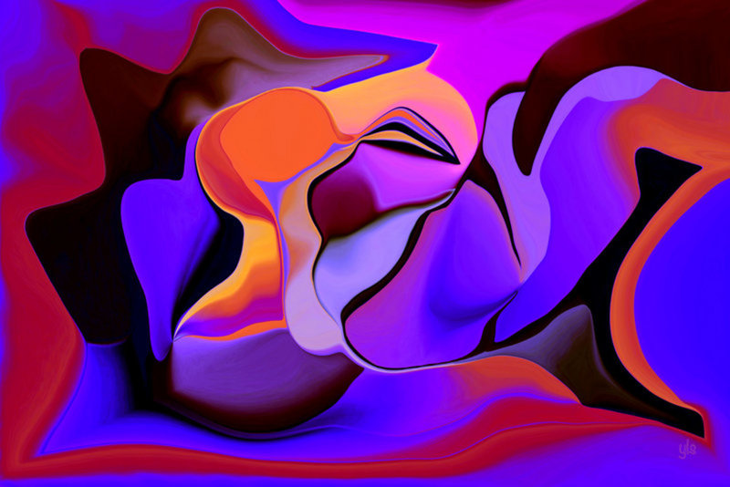 Abstract purple fantasy