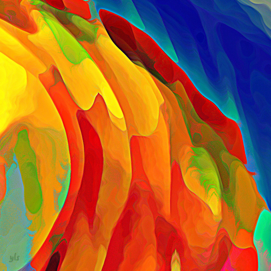 Waterval van kleuren