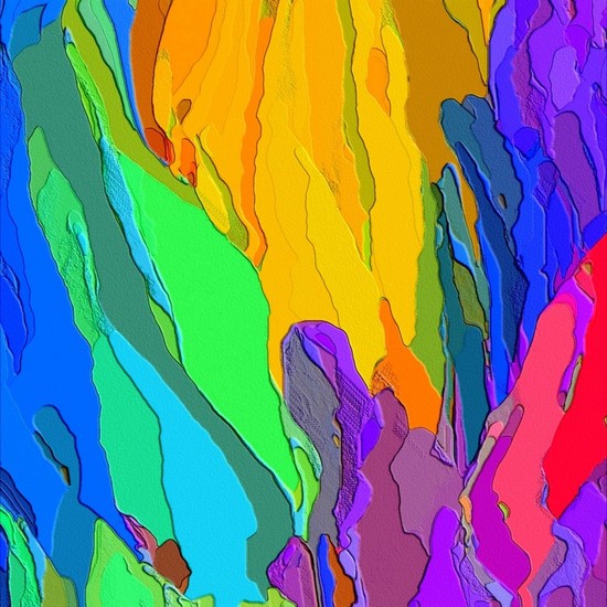 Diepgang in regenboog kleuren