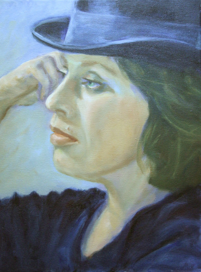 Svetlana onder hoed
