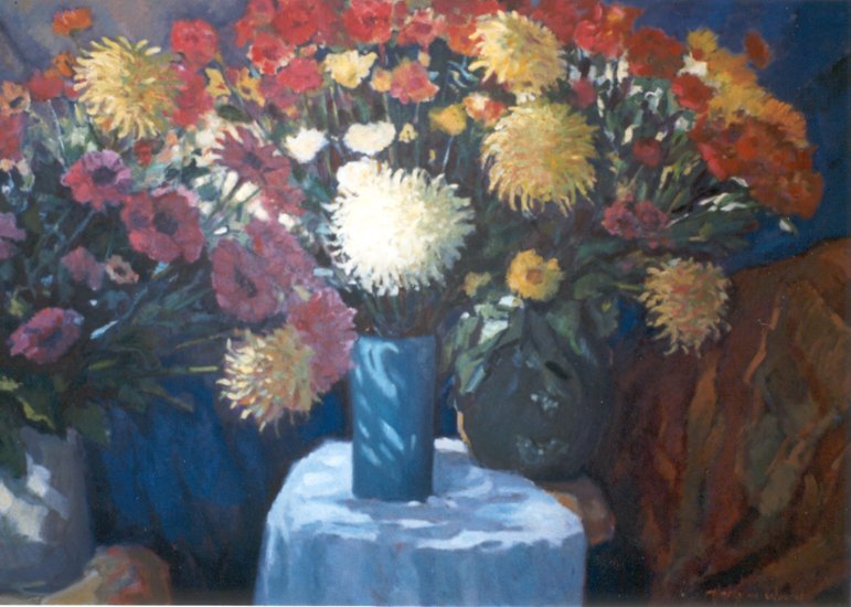 Groot bloemstilleven