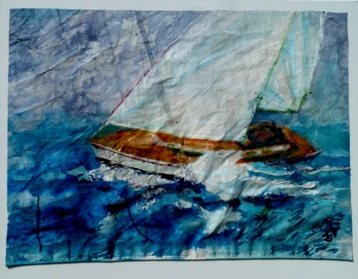 Zeilen op Markermeer.