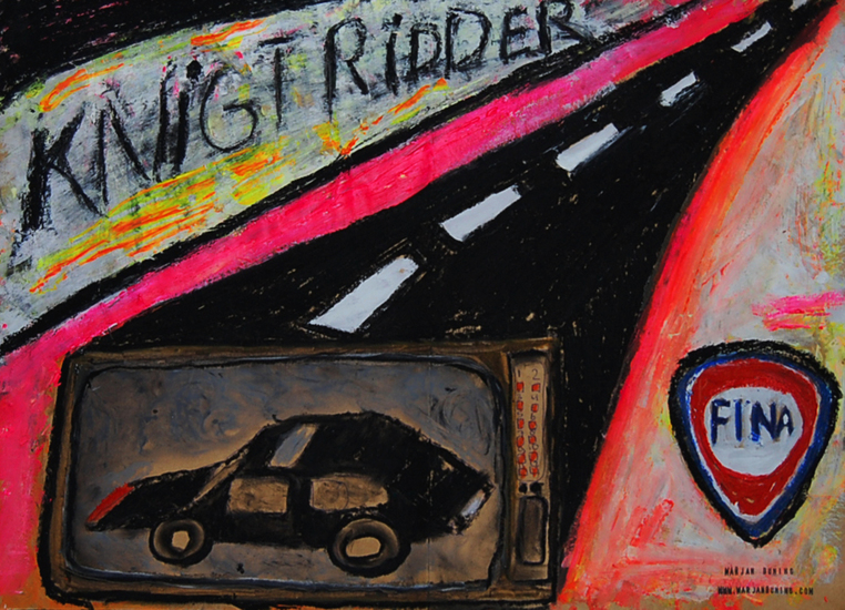KNIGT RIDDER GAAT SNOEP KOPEN BIJ POMP STATION