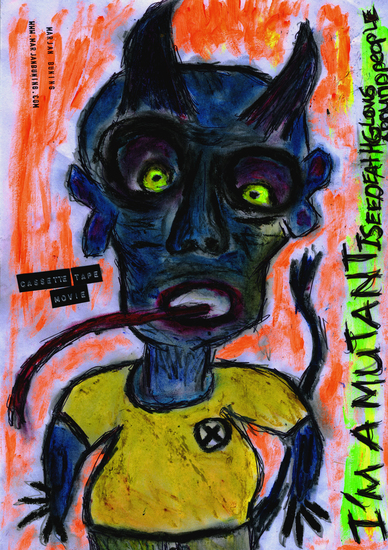 I'M A MUTANT I SEE DEATH GLOWS AROUND PEOPLE