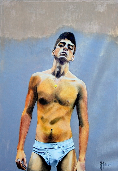 boy in mauve